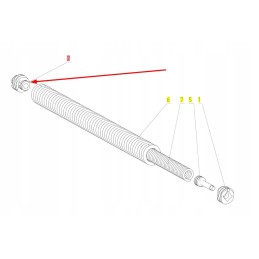 100115272 dvigubos antraštės spyruoklės pabaiga