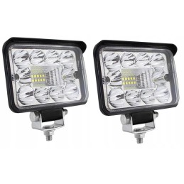 2 x halogeninių LED darbo lempų rinkinys 60w 12 24v