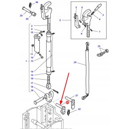 3798321m93 galinės ašies tvirtinimo kaištis