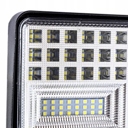 Halogeninė LED darbo lempa 12 24v 126w juodas rėmelis