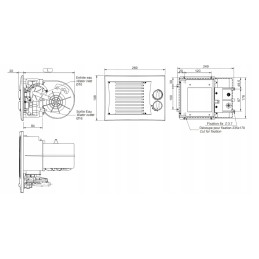 Arizona 600 d16 šildytuvas 24v grafito plokštė