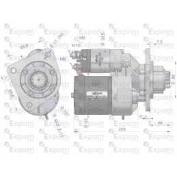 Starteris su magnetono tipo reduktoriumi 9142742 c 3