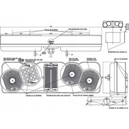 Kombinuotas galinis žibintas LED 259 kairėje 24 V buvo 140068