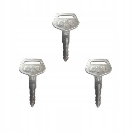 3x raktas uždegimo durelės užvedimo raktelis komatsu 787 tr 261434 0001