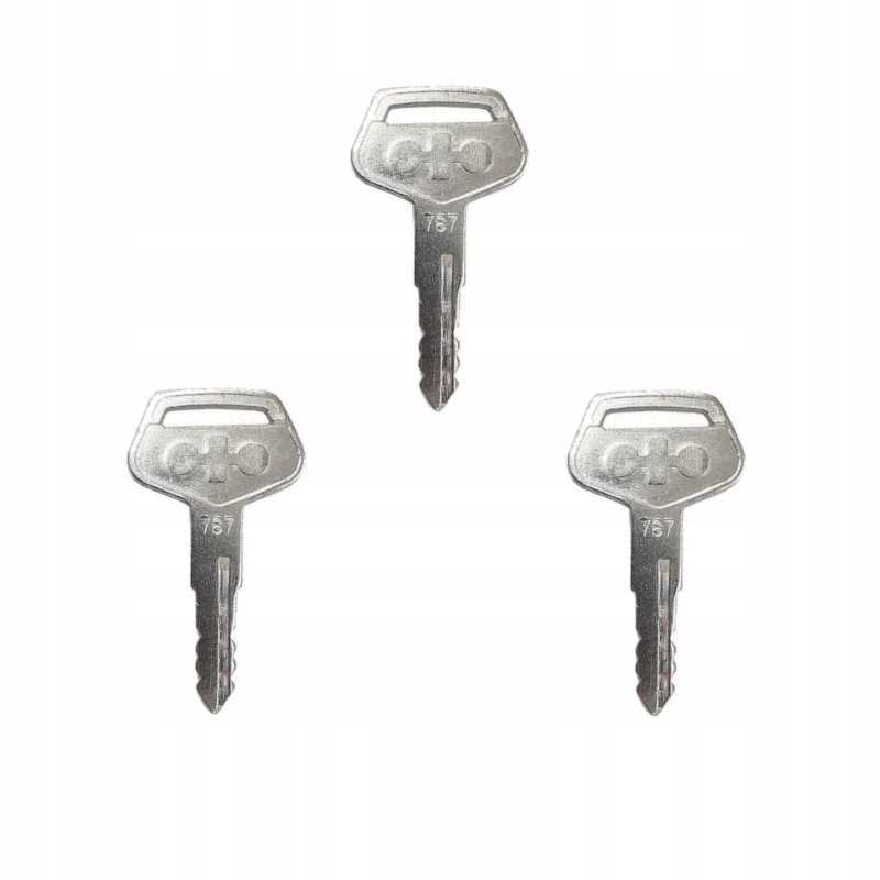3x raktas uždegimo durelės užvedimo raktelis komatsu 787 tr 261434 0001