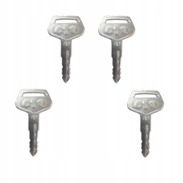 4x raktas uždegimo durelės užvedimo raktelis komatsu 787 tr 261434 0001