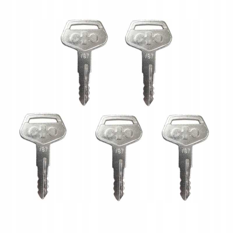 5x raktas uždegimo durelės užvedimo raktelis komatsu 787 tr 261434 0001