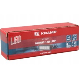 LED įspėjamoji lemputė 4 led 12w 12 24v