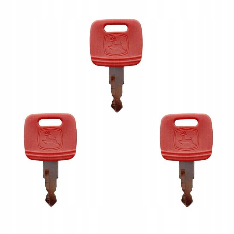 3x raktas uždegimo durelės uždegimo raktelis jd john deere re183935
