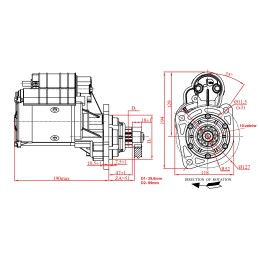Starteris john deere fast 3 2kw jubana