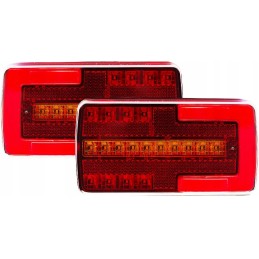 Galinių žibintų komplektas, dinaminė kryptis su trikampiu