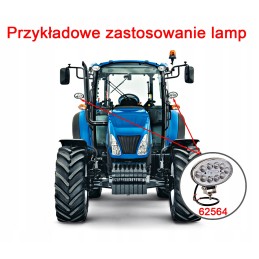 LED darbo lempa su šonine rankena, 2 vnt