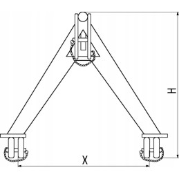 Traktoriaus prikabinimo trikampis 19 mm