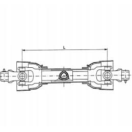 Kardaninio veleno serija t10 l 410 mm 210 nm