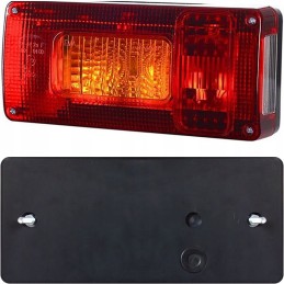 LED kombinuotų lempų komplektas su trikampe priekaba