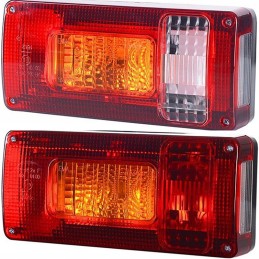 LED kombinuotų lempų komplektas su trikampe priekaba