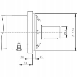 SMV400 orbitinis hidraulinis variklis, 419 cm3 aps./min