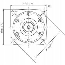 SMV400 orbitinis hidraulinis variklis, 419 cm3 aps./min