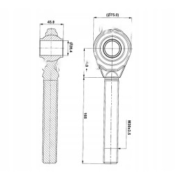 Kairioji pakabos galvutė 86450120 standartinis gaminys