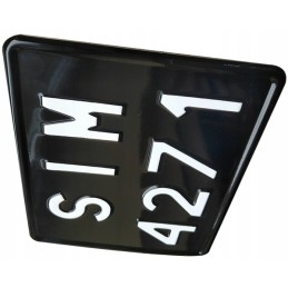 Juoda retro dekoratyvinė lenta 190 x 150 mm