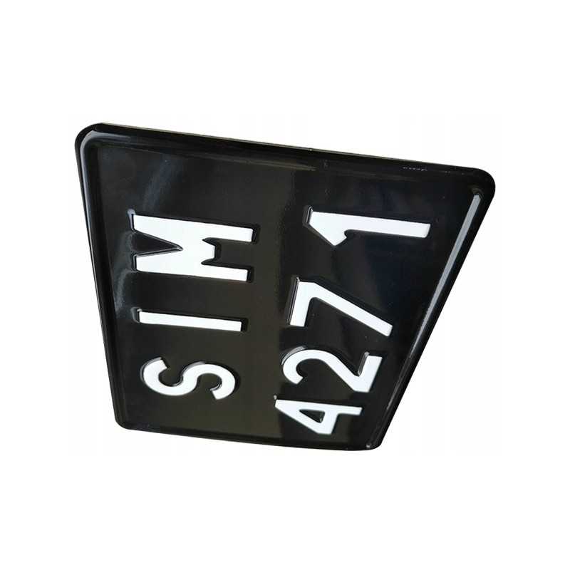 Juoda retro dekoratyvinė lenta 190 x 150 mm