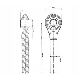 Kairioji pakabos galvutė 89450090 standartinis gaminys