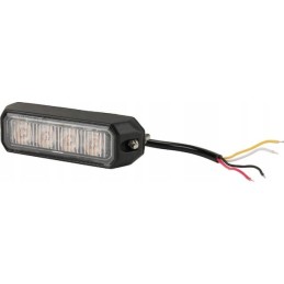 LED įspėjamoji lemputė 12w 12 24v oranžinė priekinė