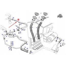 X591106000950 guminė žarna 1700 mm