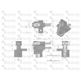 Šepečių laikiklis su generatoriaus šepečiais ex23000