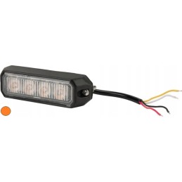 LED įspėjamoji lemputė 12w 12 24v oranžinė