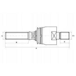 Shp493kr jungties stabilizatorius 185 mm