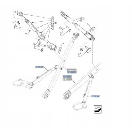 Dešinioji pakaba New Holland T4 T5 Case Farmall 84319