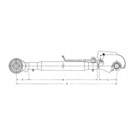Tlc4003633kr viršutinė jungtis su tvirtinimo kabliu m 3