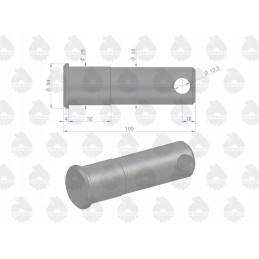 Apatinės trauklės atraminis kaištis c 360 originalus u