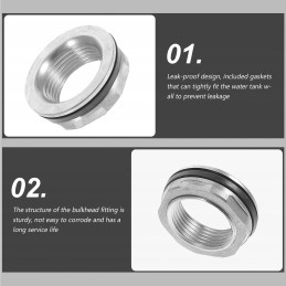 Bako jungtis sodo žarnos išleidimo kamštis vanduo 2 vnt