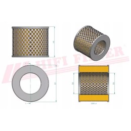 Hidraulinės alyvos filtras hifi filtras sh 60213