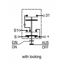 Okra stovėjimo šviesos mygtuko jungiklis