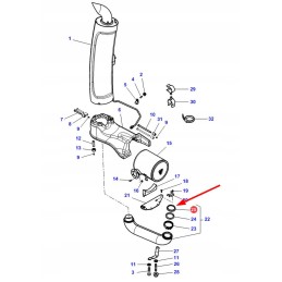 4351752m1 išmetimo vamzdžio sandarinimo žiedas