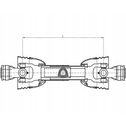 Kardaninio veleno serija t10 l 510 mm 210 nm