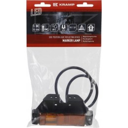 Stačiakampė LED markerinė lempa 12 24v su laikikliu