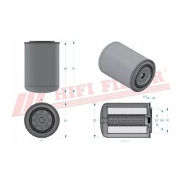 Hidraulinės alyvos filtras hifi filtras sh 63063