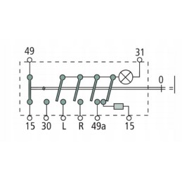 Hella avarinių žibintų jungiklis 6hf w6d47