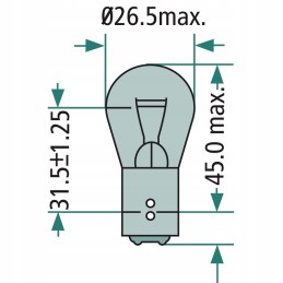 Lemputė 12v21 5wk p21 5w 47712v21 5wk