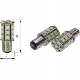 LED lemputė bosma 24xsmd 5050 bay15d p21 5w 12 24v