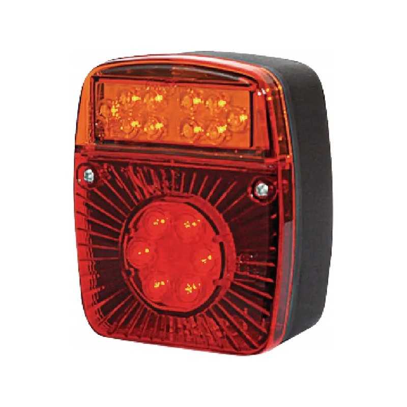 LED kvadratinis galinis žibintas 12 24v 5 kontaktai