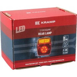 LED kvadratinis galinis žibintas 12 24v 5 kontaktai