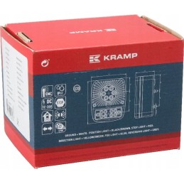 LED kvadratinis galinis žibintas 12 24v 5 kontaktai