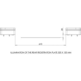 LED kvadratinis galinis žibintas 12 24v 5 kontaktai