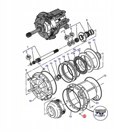 O žiedas massey ferguson 1440011x1 originalus