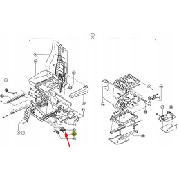 181757 0 vairuotojo sėdynės jungiklis